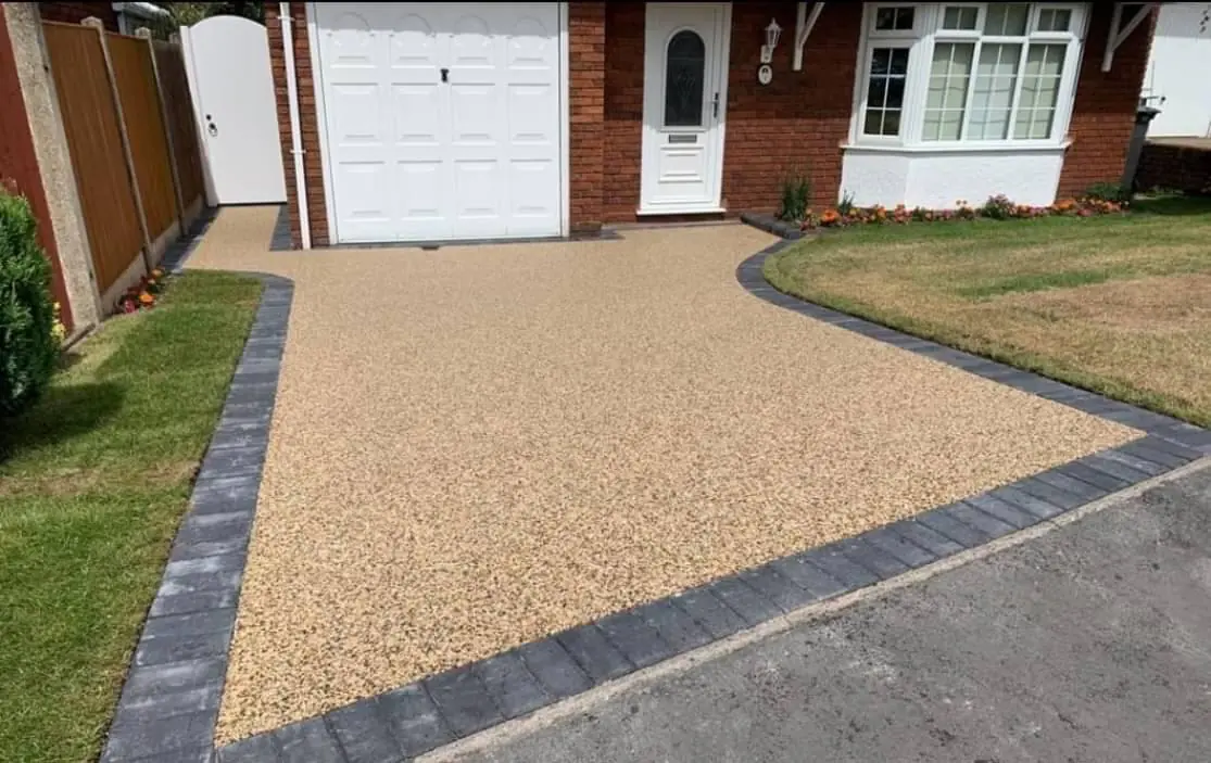 Resin bound driveway surfacing, West Midlands