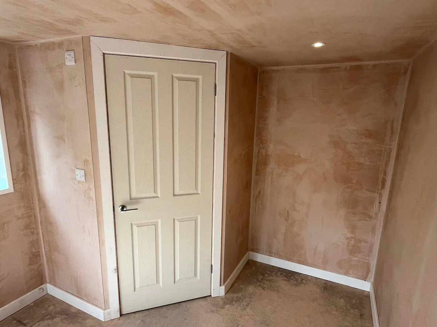 Garden room interior ready for decoration